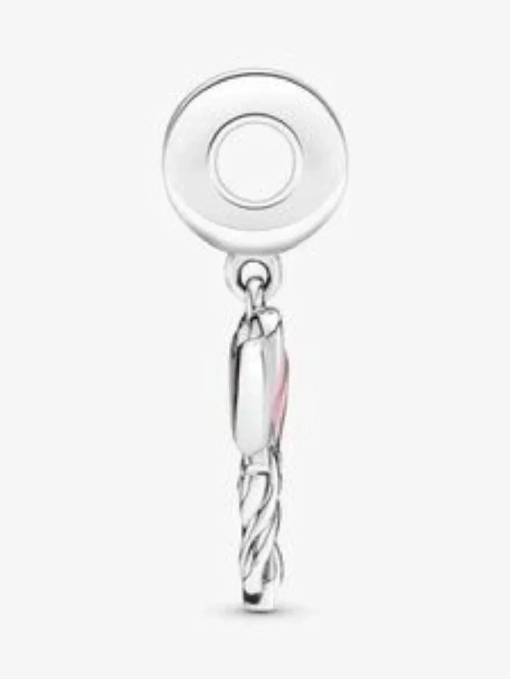 Pandora Silver Heart Balloon Dangle Charm with Red, Pink, Pearl White